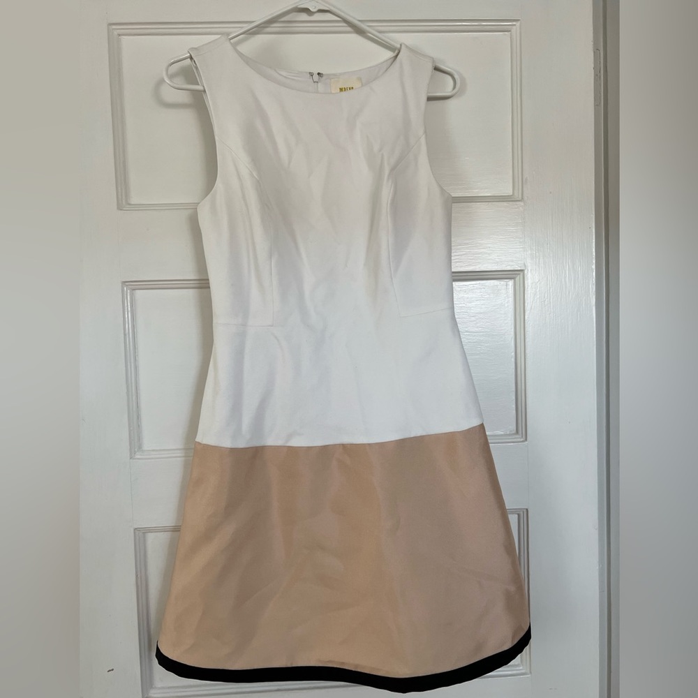 Maeve Colorblock Stretch A Line Dress